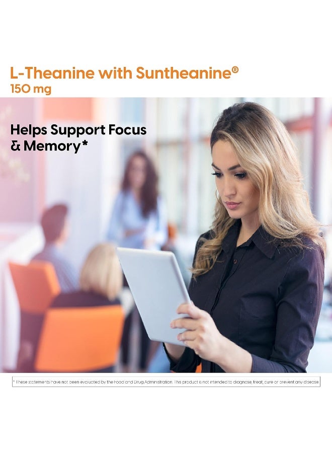 Doctor's Best L-Theanine Contains Suntheanine, Helps Reduce Stress & Sleep, Non-GMO, Gluten Free, Vegan, 150 mg (DRB-00197), 90 Count