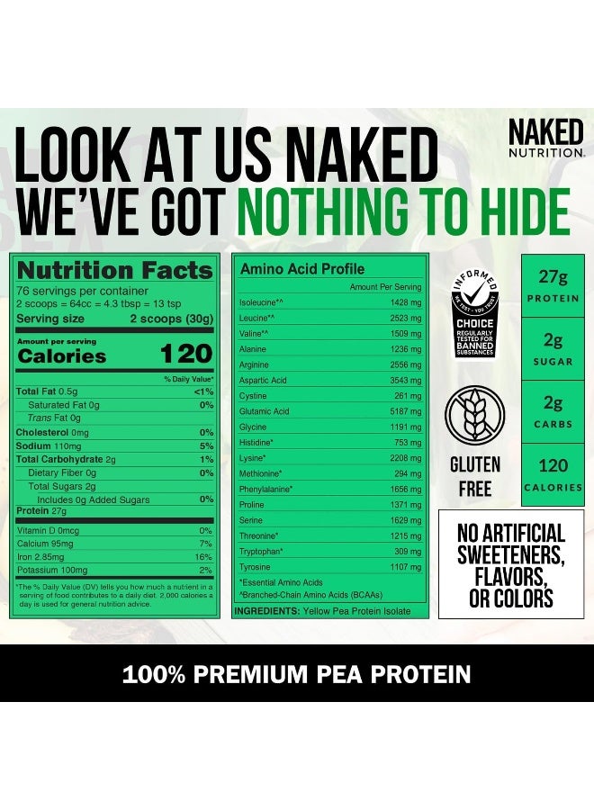 Naked Nutrition Pea Unflavored 5 Lbs.