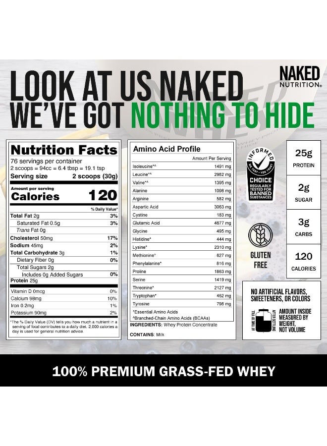 Naked Nutrition Whey Unflavored 5 Lbs.