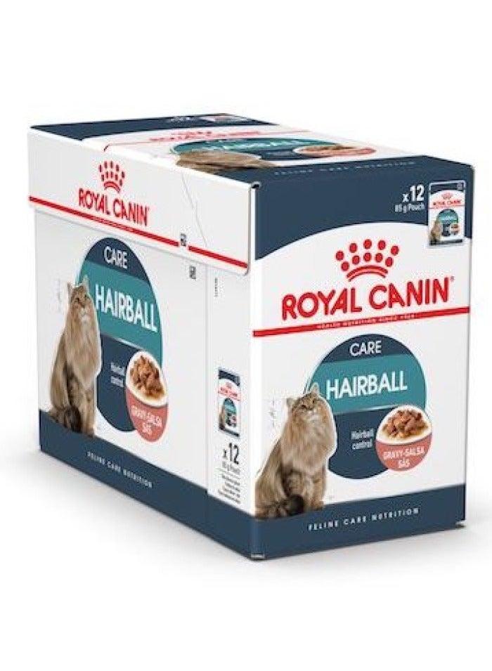 Feline Care Nutrition Hairball Gravy WET FOOD - Pouches 12 x 85g