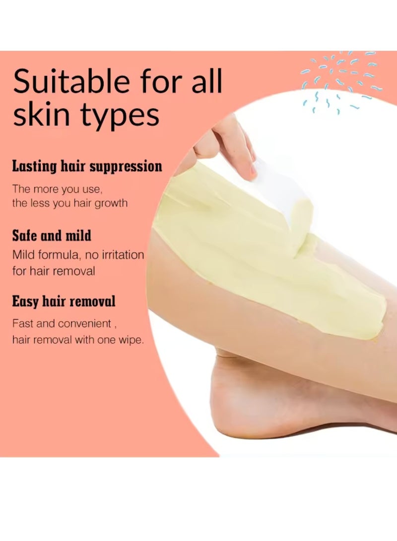 120g Hair Removal Cream for Arms Legs and Underarms Hair Removal Sensitive Hair Removal Cream Effective and Painless Soothing and Brightens Skin Turmeric Hair Removal Mask Cream