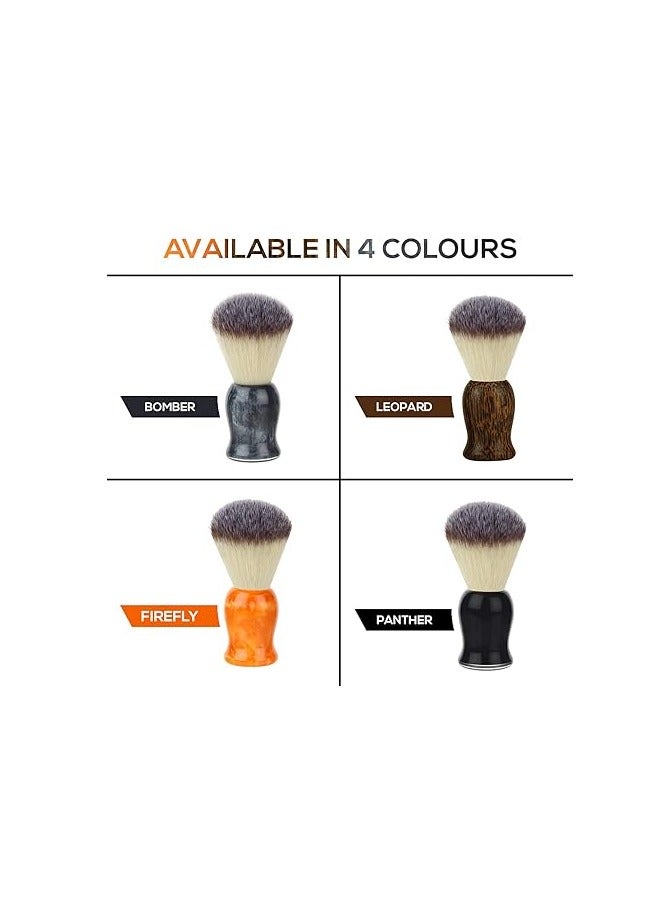 Premium Soft Shaving Brush for Men |Panther Edition| - Experience Luxury Shaving with Cruelty-Free Bristles & Elegant Black-Toned Handle | Handcrafted with Passion in India