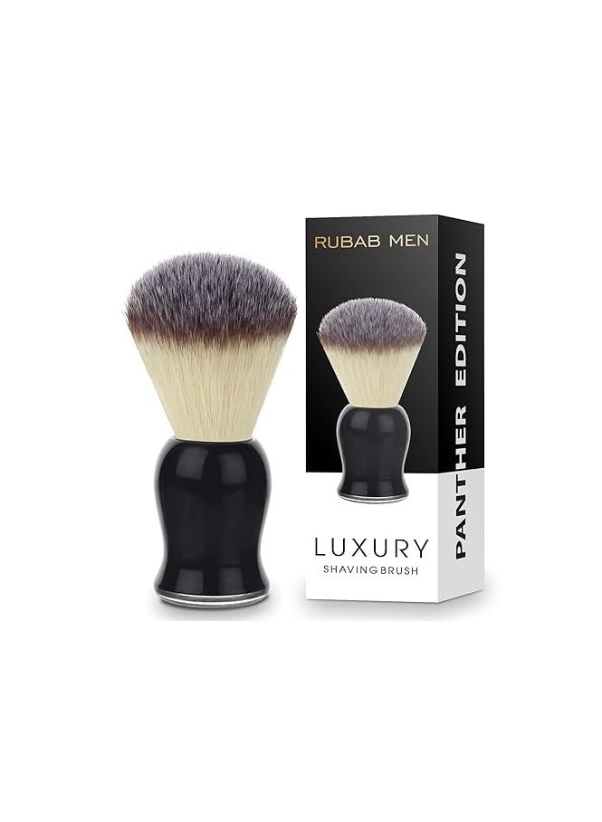 Premium Soft Shaving Brush for Men |Panther Edition| - Experience Luxury Shaving with Cruelty-Free Bristles & Elegant Black-Toned Handle | Handcrafted with Passion in India