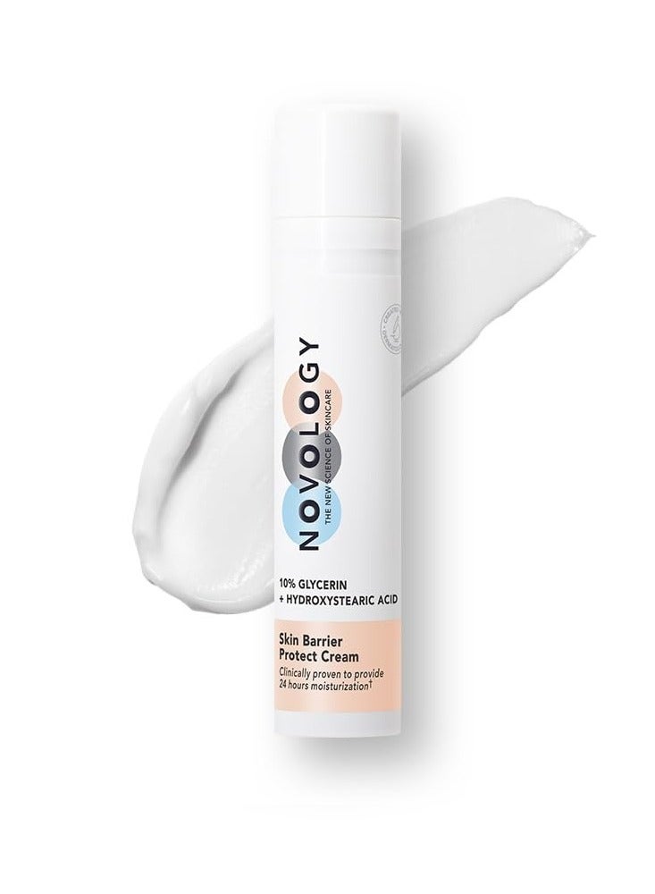 Novology Barrier Protect Moisturiser Lightweight Face Moisturiser for Deep Hydration and Moisturisation With 10% Glycerin + Hydroxystearic Acid