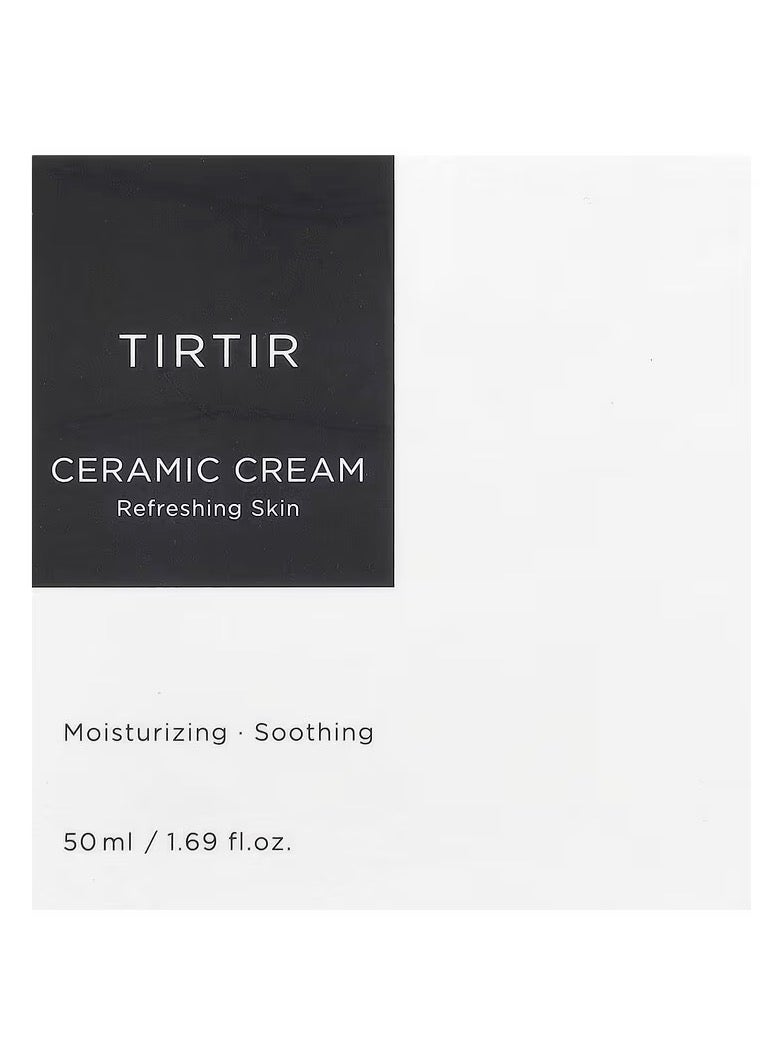 Ceramic Cream Moisturizer for Hydrated, Glowing Skin - Shea Butter, Nourishing and Strengthening Skin Barrier 50ml