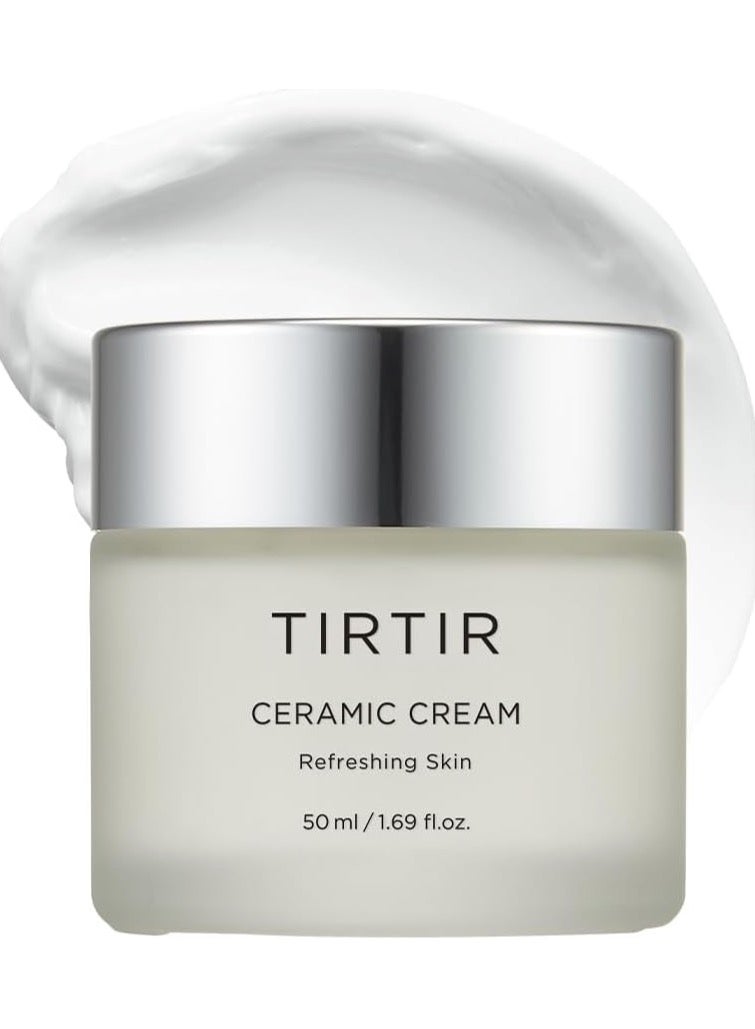 Ceramic Cream Moisturizer for Hydrated, Glowing Skin - Shea Butter, Nourishing and Strengthening Skin Barrier 50ml