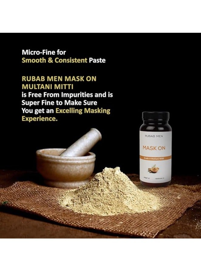 Multani Mitti Face Pack Powder (Grade A) 100% Natural & Pure| Best for Skin Tone - Lightens & Brightens, Fights Spots & Boosts Glow| 200g