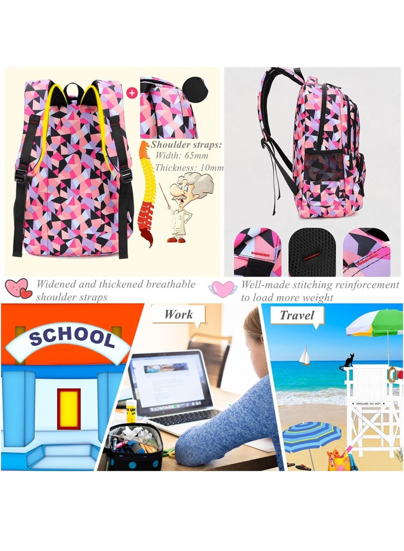 Kids Backpack Set for School 3PCS School Bag Large-capacity Girls Boys Back to School Book Bag Backpack for Teen