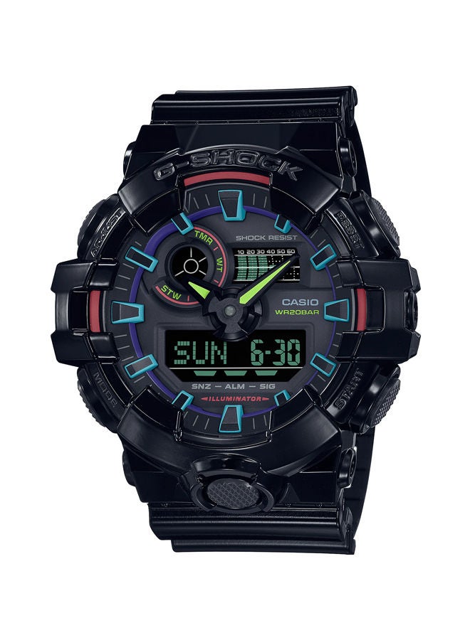 Resin Digital Watch GA-700RGB-1ADR