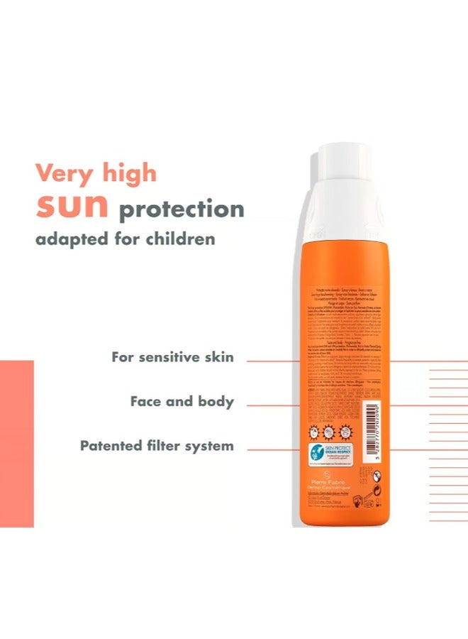 Very High Protection SPF 50+ UVA/UVB Spray for Children 200 MLml