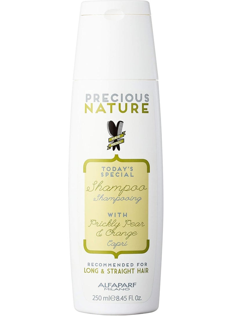 Alfaparf Precious Nature Shampoo With PEAR&ORANGE For LONG&STRAIGHT Hair,250ml/8.45 oz