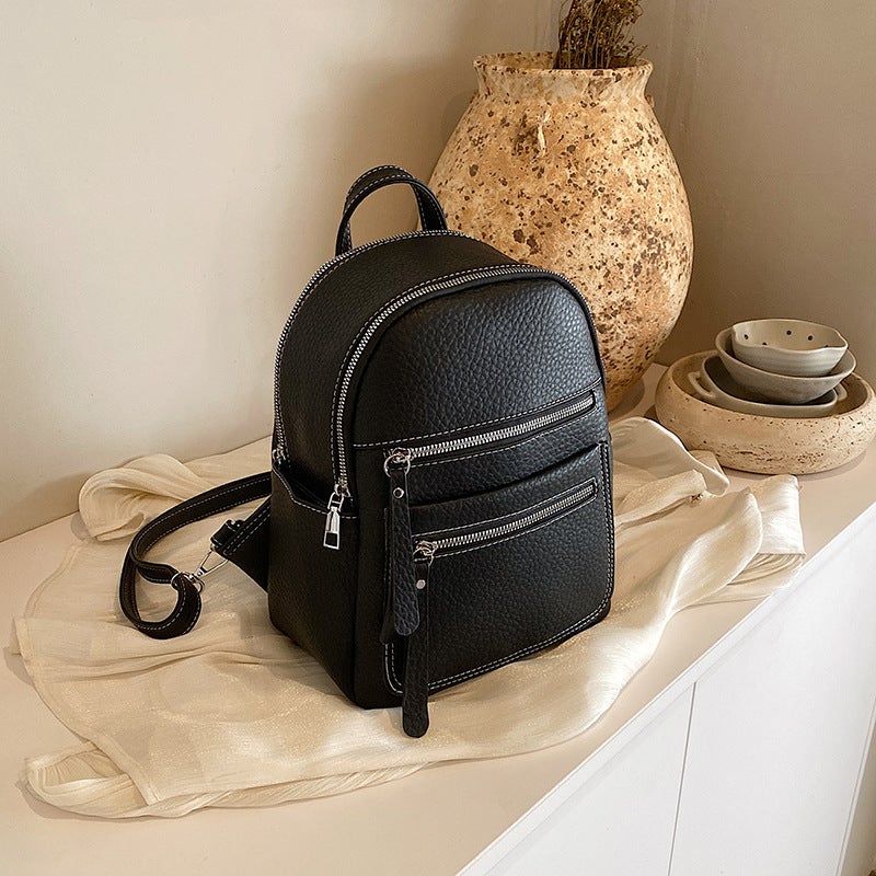 2024 New Womens Fashion Backpack Black