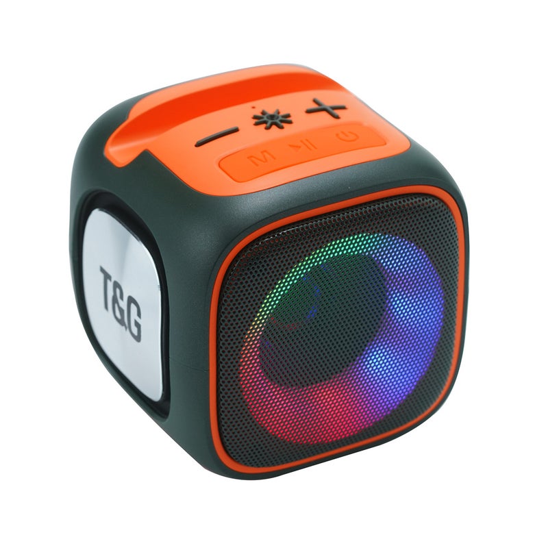 New TG359 RGB Bluetooth Speaker TWS Audio Orange