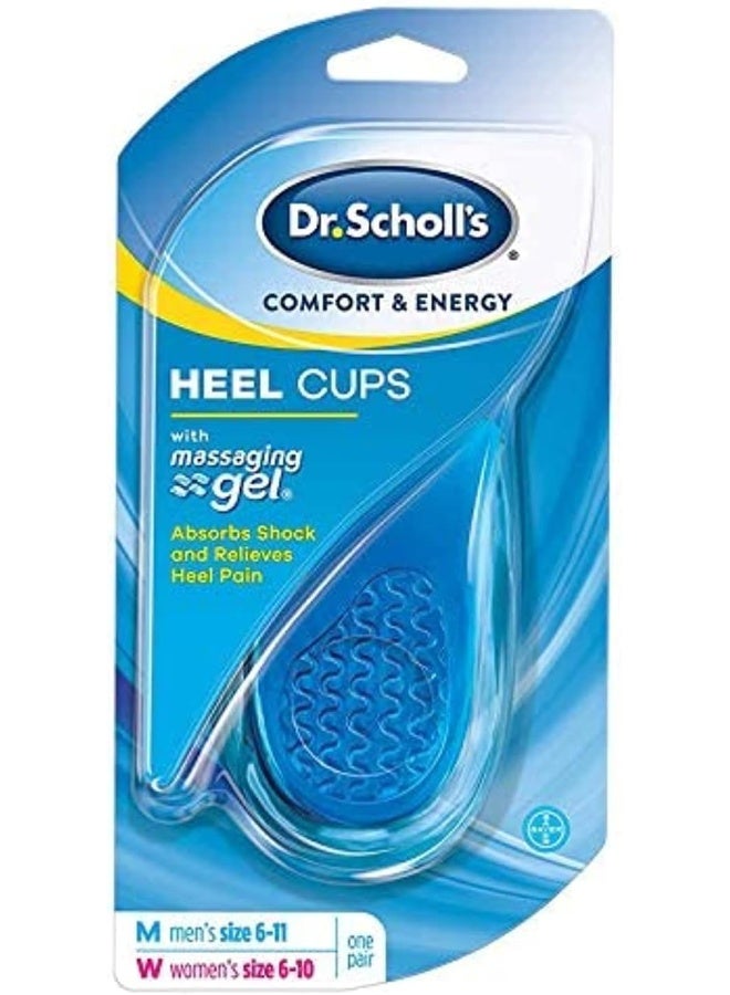 Heel Cups With Massaging Gel