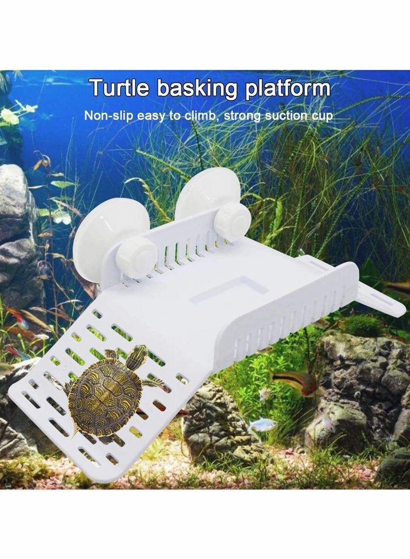 Turtle Basking Floating Platform, Turtles Climbing Dock Crawling Rest Island Aquarium Fish Tank Decor for Small Reptile Tortoise Frog Newt Terrapin