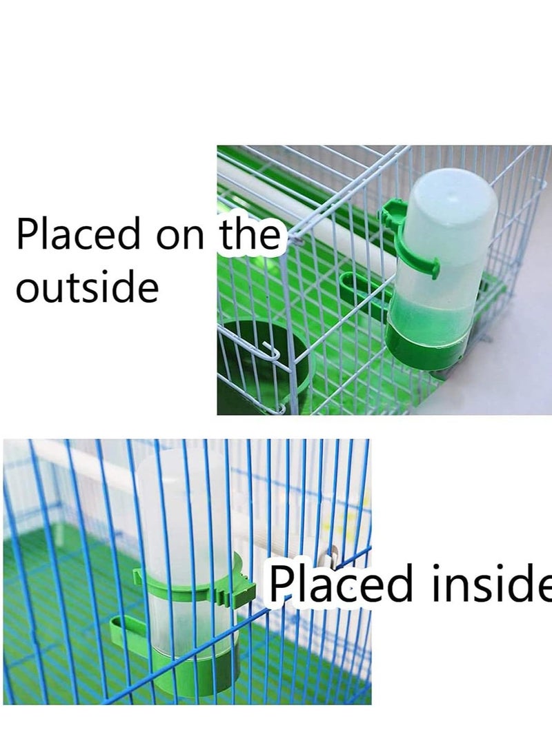 Bird Feeder Automatic Water Bottle Drinker Container Food Dispenser Pet Plastic Waterer Clip for Parrots Hanging in Cage Budgie