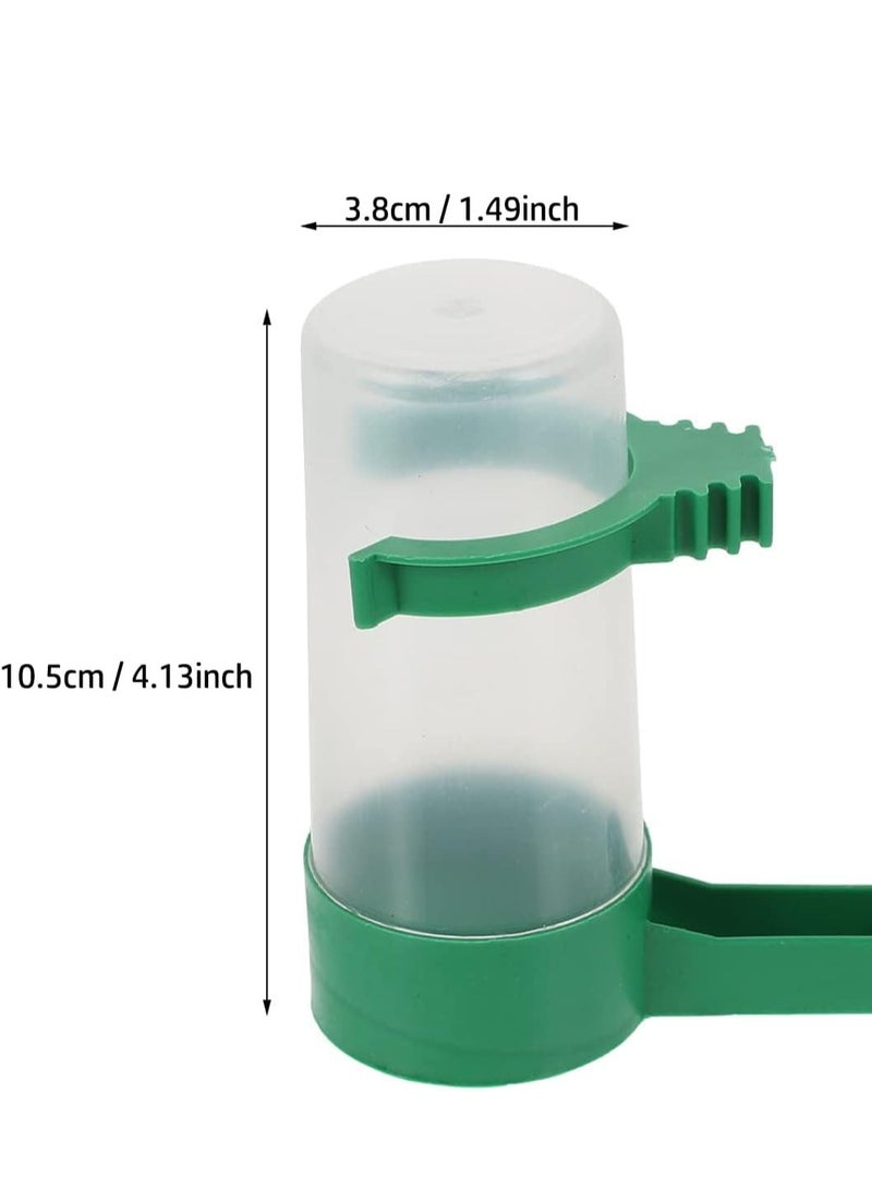 Bird Feeder Automatic Water Bottle Drinker Container Food Dispenser Pet Plastic Waterer Clip for Parrots Hanging in Cage Budgie
