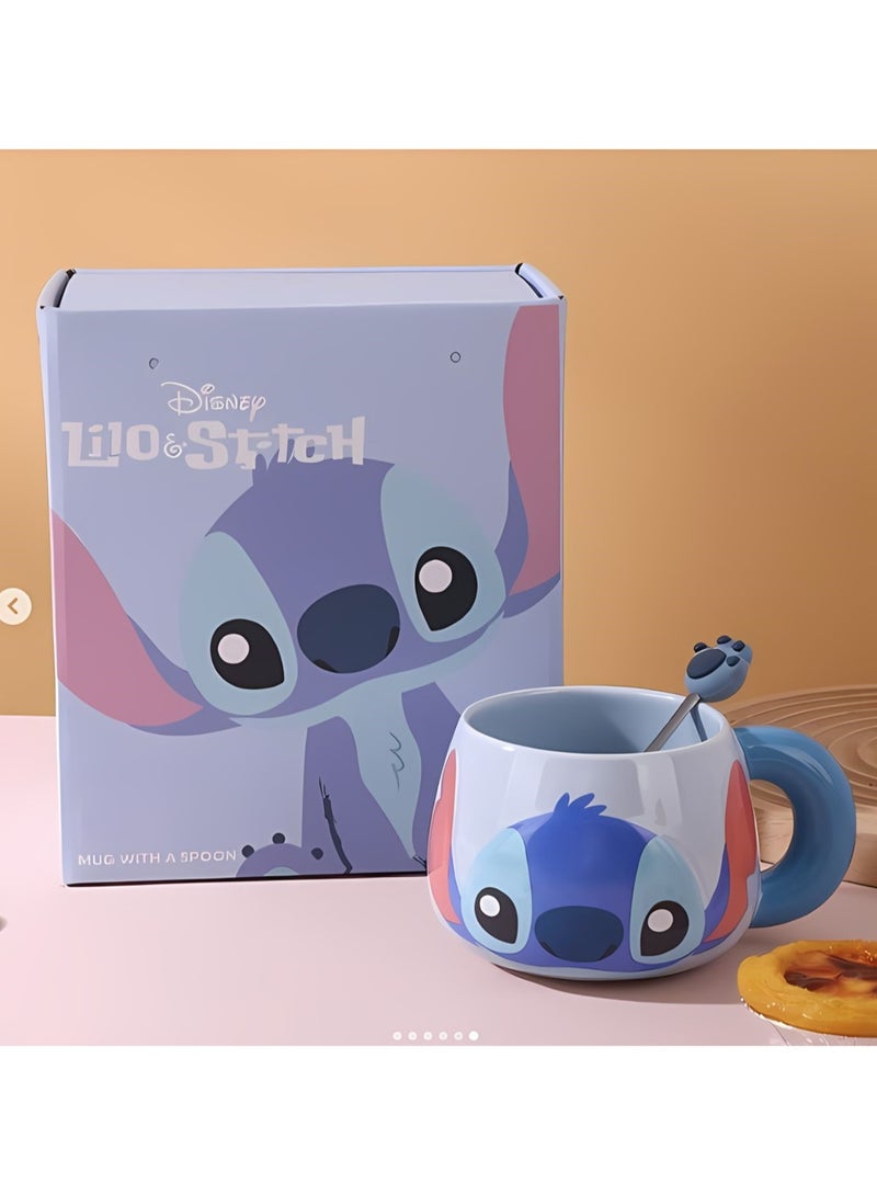 Adorable Stitch Ceramic Mug - Unique Design, High-Quality Material, Perfect Gift for Friends & Family 450ml