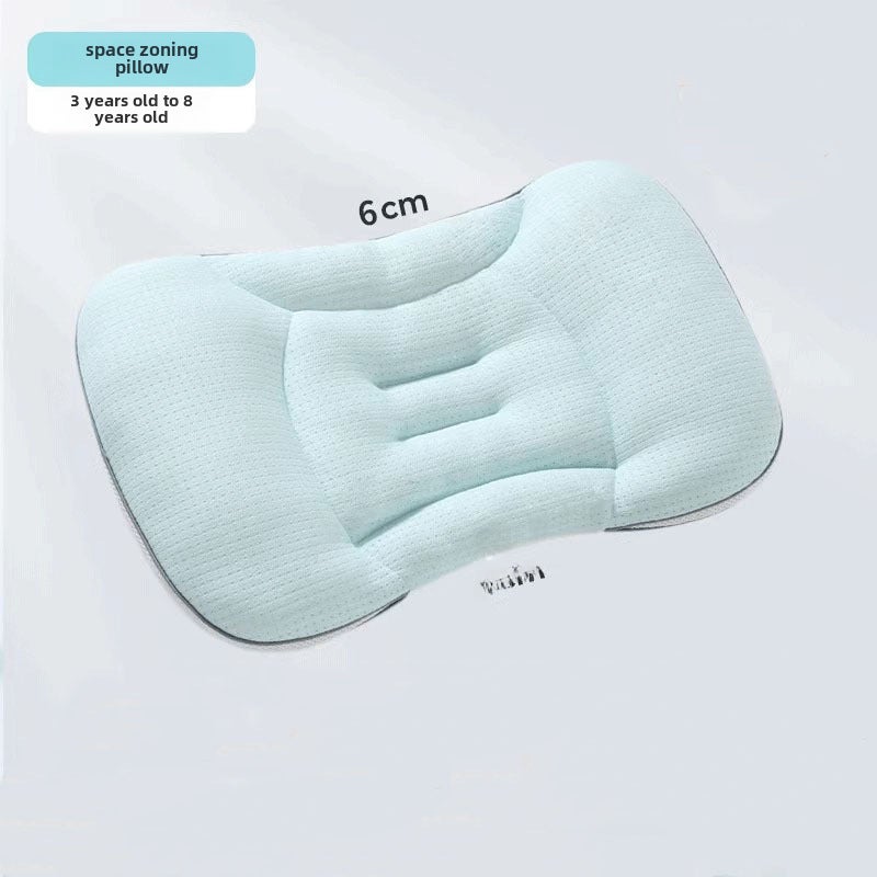 Child Pillow Space Partition Neck Guard for Babies Blue [suitable for 3-8 years old] sleep under the height of 4cm