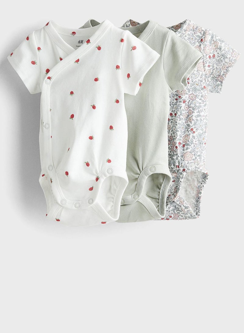 Kids 3 Pack Printed Bodysuit