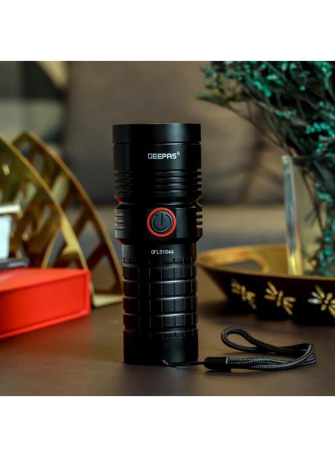 Waterproof LED Flashlight with Power Bank| Aluminum Housing with 25W High Power LED| 15 Hours Working Time with Power Reminder| Overcharge and Discharge Protection| Compact and Portable Design Perfect