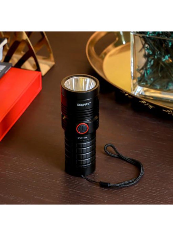 Waterproof LED Flashlight with Power Bank| Aluminum Housing with 25W High Power LED| 15 Hours Working Time with Power Reminder| Overcharge and Discharge Protection| Compact and Portable Design Perfect