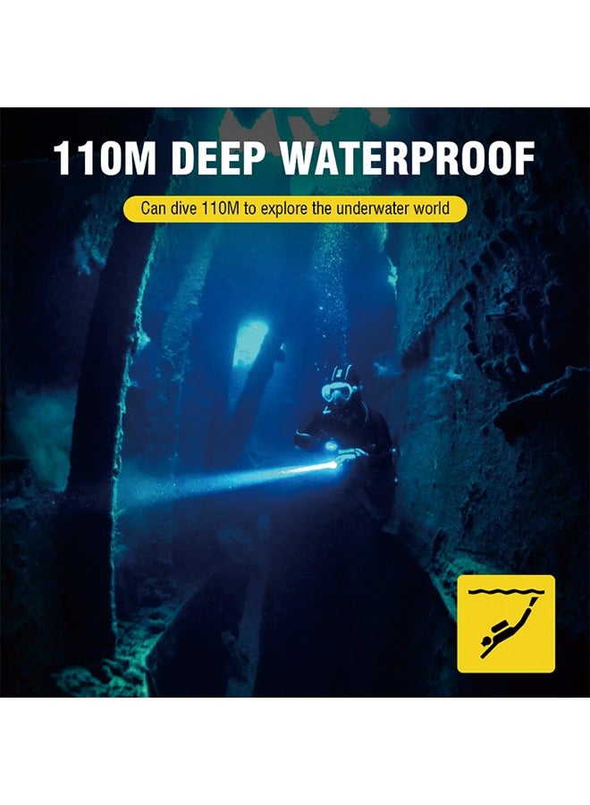 S3 Deep Sea Diving Flashlight - High-Intensity Underwater Photography Light, Waterproof and Durable