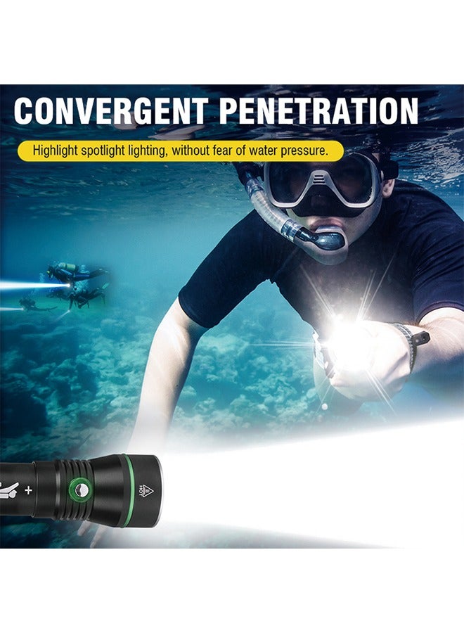 S3 Deep Sea Diving Flashlight - High-Intensity Underwater Photography Light, Waterproof and Durable