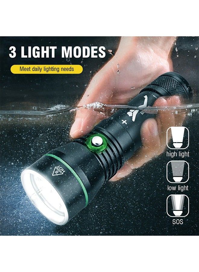 S3 Deep Sea Diving Flashlight - High-Intensity Underwater Photography Light, Waterproof and Durable