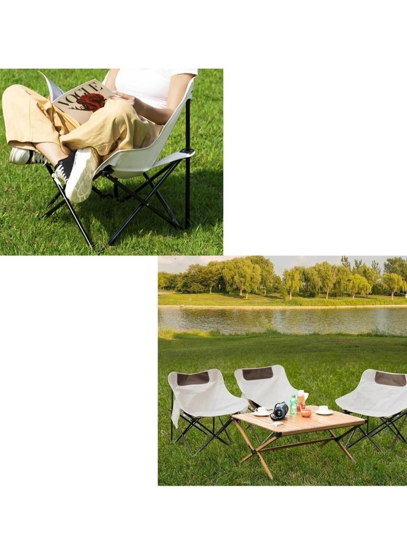 Ultralight Folding Camping Moon Chair - Durable 600D Oxford Fabric