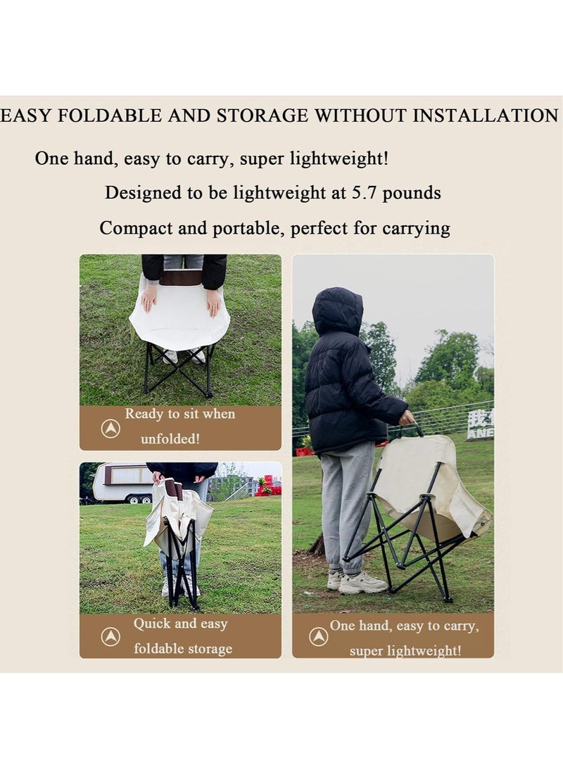 Ultralight Folding Camping Moon Chair - Durable 600D Oxford Fabric