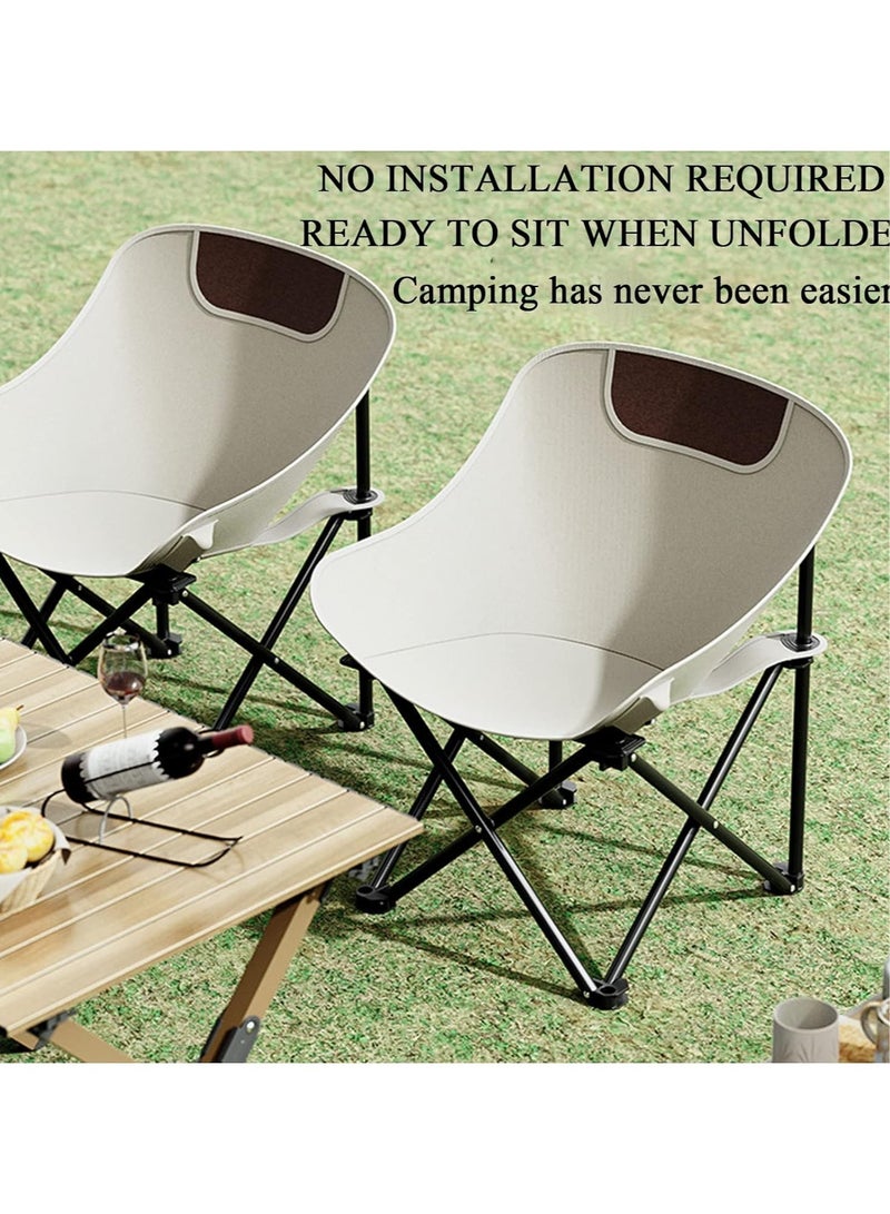 Ultralight Folding Camping Moon Chair - Durable 600D Oxford Fabric