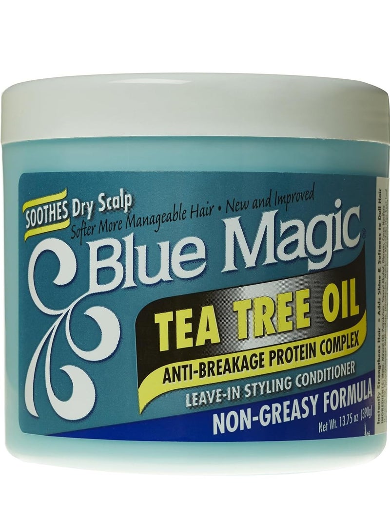 Blue Magic Tea Tree Oil Leave-In Conditioner - 390 Gm