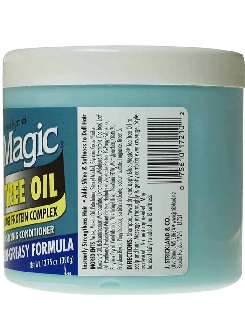 Blue Magic Tea Tree Oil Leave-In Conditioner - 390 Gm