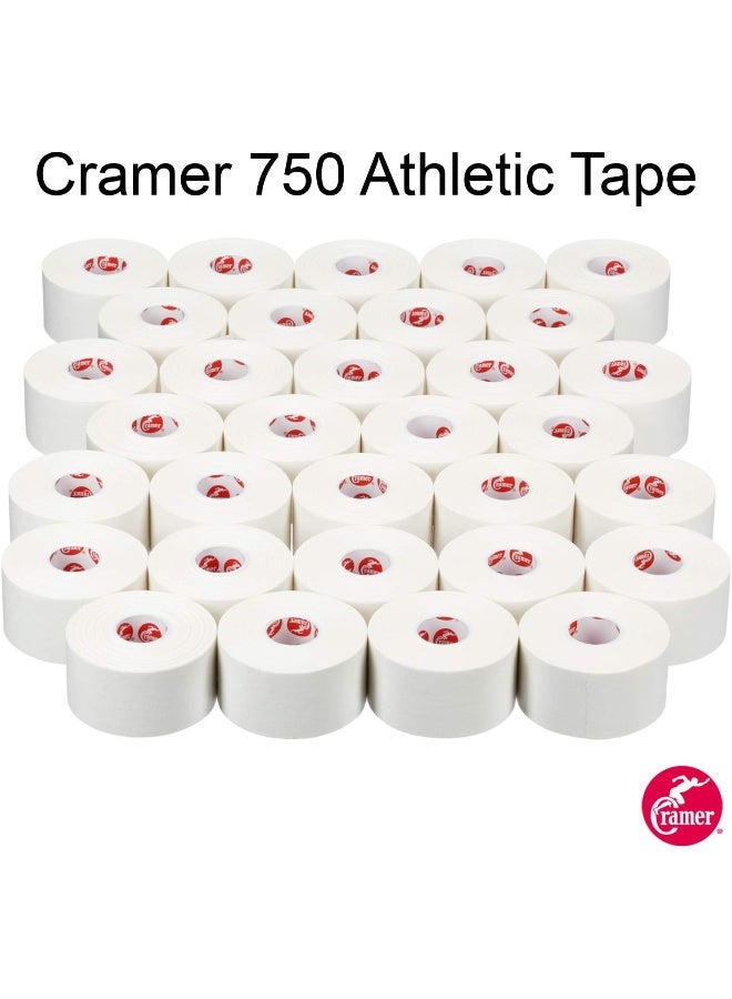 Team Color Athletic Tape For Ankle Wrist And Injury Taping Helps Protect And Prevent Injuries Promotes Faster Healing Athletic Training First Aid Supplies 1.5 Inch Bulk 32 Roll Case