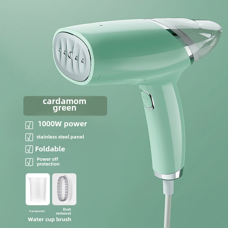 Portable Mini Garment Steamer Folding Cardamom Green