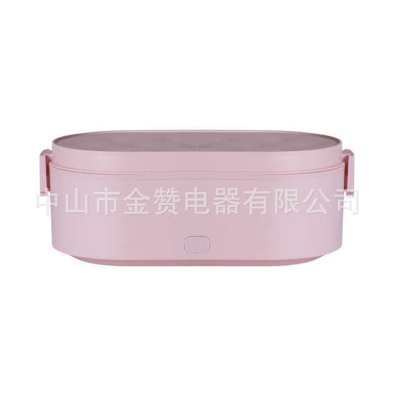 Electric heating lunch box car USB automatic heating heat preservation water-free lunch box office workers with rice hot rice artifact Pink