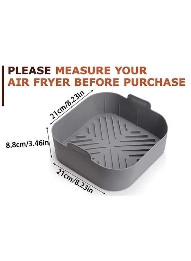 Air Fryer Silicone Pan High Temperature Baking Square Tray