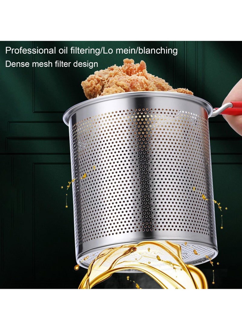 Multifunctional Mini Fryer Pot – Premium Stainless Steel with Superior Heat Conductivity, Oil-Saving Design for Efficient Cooking, Ideal for Home Use