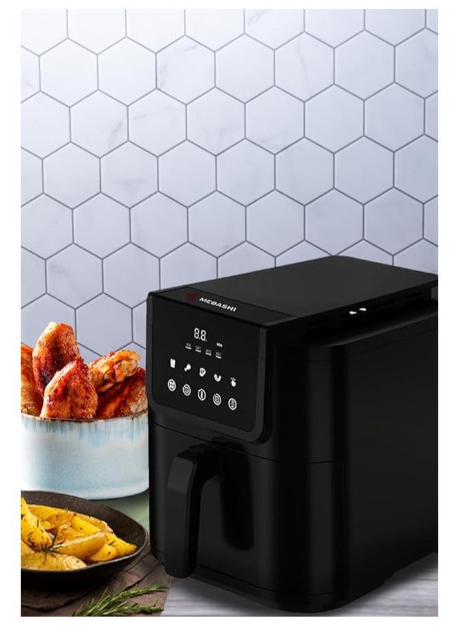 MEBASHI Air Fryer with LED Display, 8L Capacity, Black (ME-AF979)