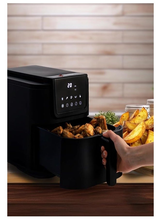 MEBASHI Air Fryer with LED Display, 8L Capacity, Black (ME-AF979)