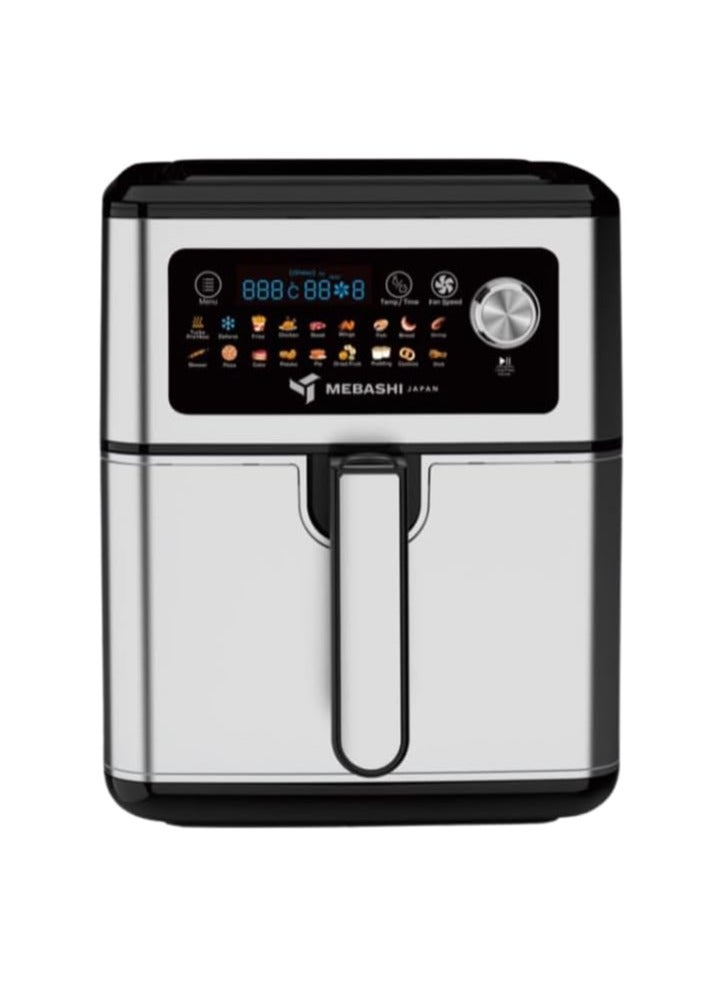 MEBASHI Air Fryer, 7L Capacity, Stainless Steel, 18 Pre-set Programs, Digital Display (ME-AF973)