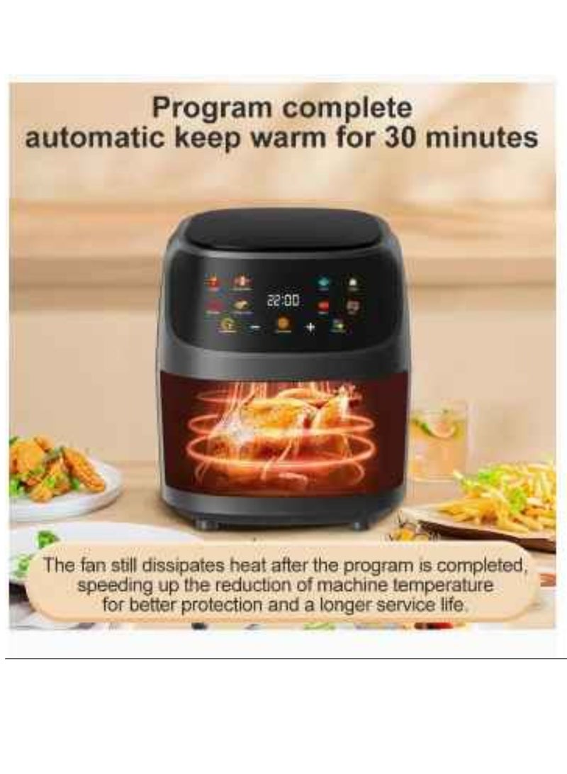 Air Fryer with LED Touch Screen And Rapid Air Convection Technology, 8L,2400W