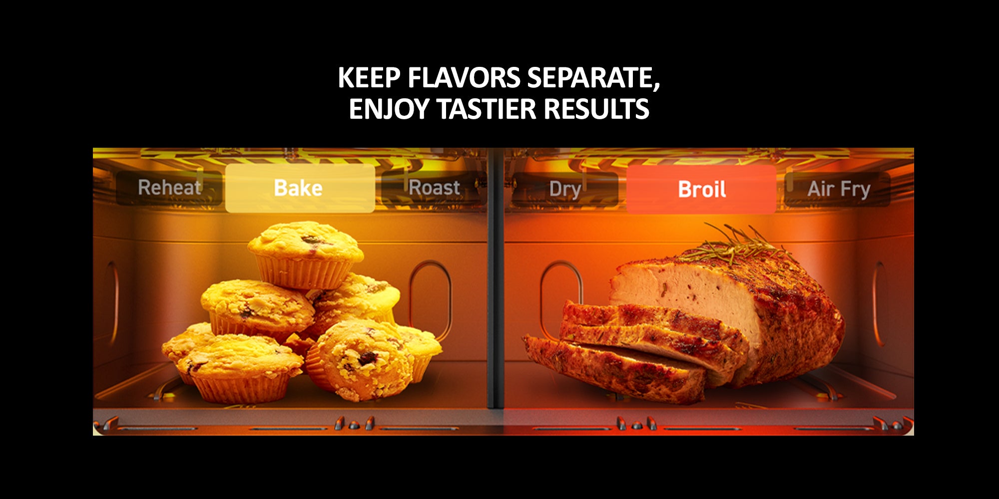 Digital Multi-Function Air Fryer, 2X4L Non-Stick Detachable Basket, Separate Temperature Settings, 2 Independent Cooking Zones, Cool Touch Body, Non-Slip Feet 1.7 L 2460 W NAF282D Black