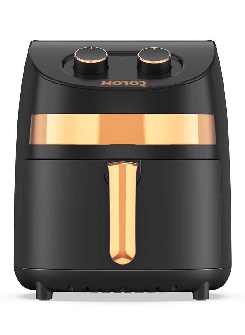 Air Fryer With Adjustable Temperature Control For Healthy Food Without Oil 3.5L Black/Gold