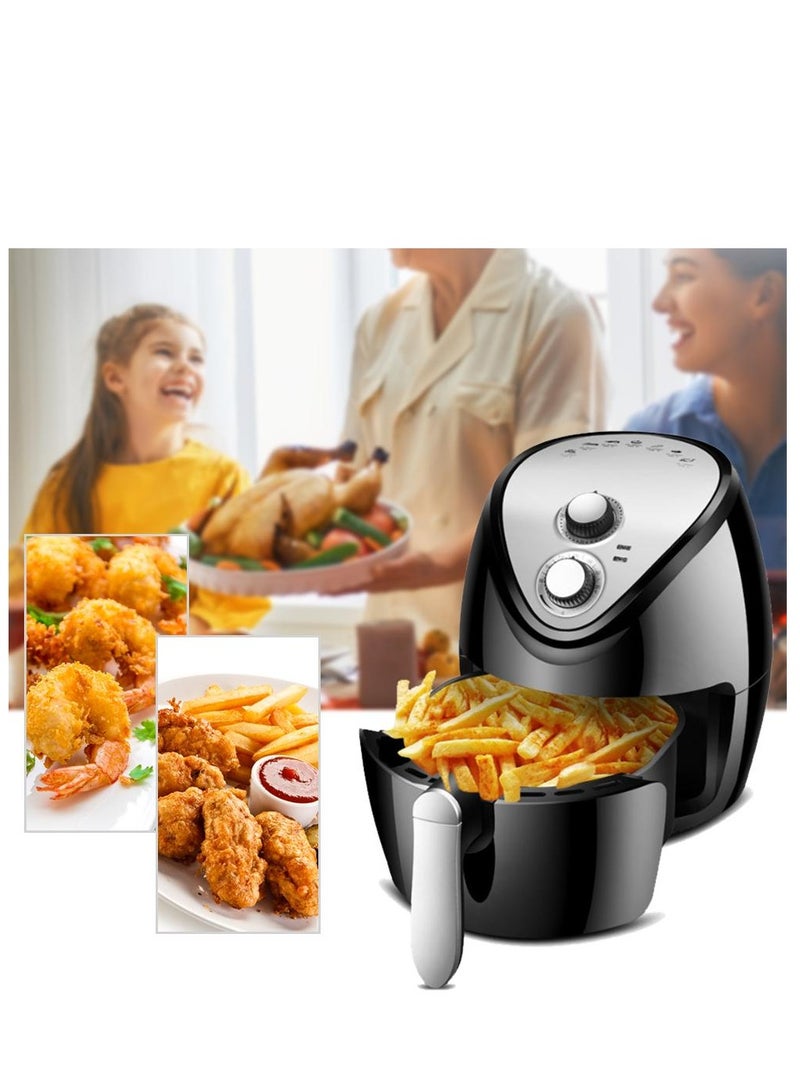 Smart Air Fryer 1300W High Power 5.5L Large Capacity Fume Free Household Air Fryer with New Generation Technology for Oil Free Cooking