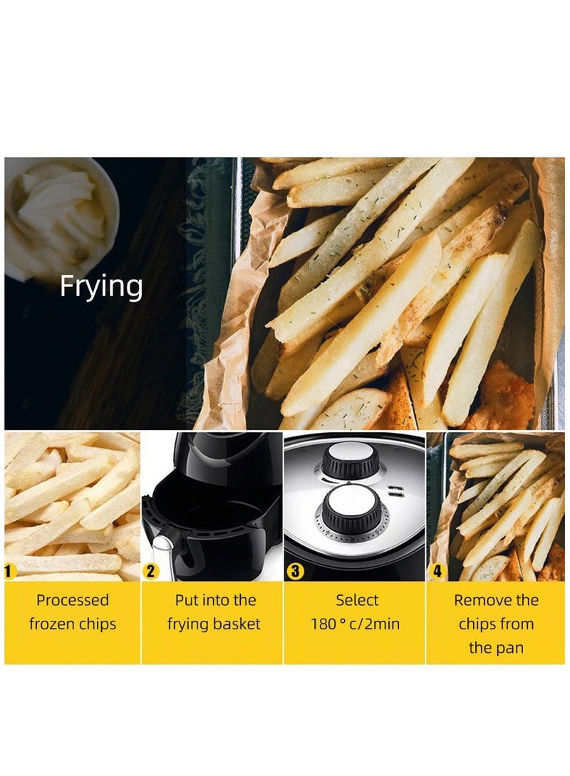 Smart Air Fryer 1300W High Power 5.5L Large Capacity Fume Free Household Air Fryer with New Generation Technology for Oil Free Cooking