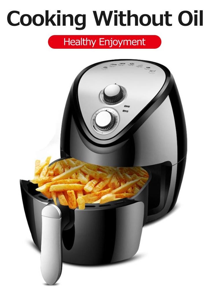 Smart Air Fryer 1300W High Power 5.5L Large Capacity Fume Free Household Air Fryer with New Generation Technology for Oil Free Cooking