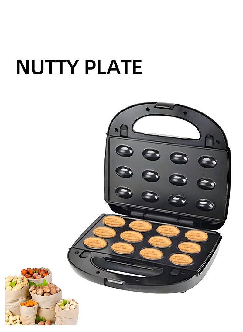 6 in 1 Waffle Maker 750W Electric Double Sided Heating Waffle Maker with Non Stick Removable Plates  Multi Function for Waffles Paninis Grilled Cheese and More