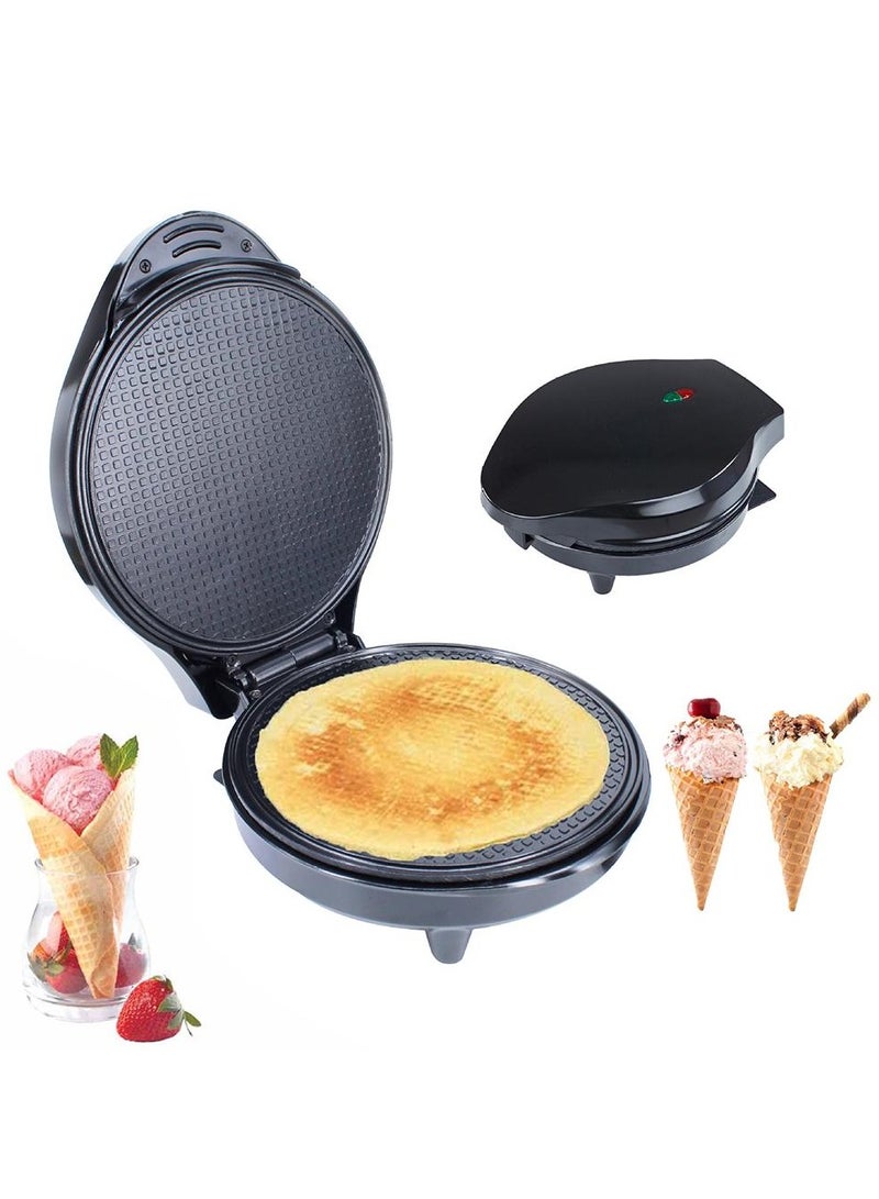 Waffle Ice Cream Cone Maker 1200W ,Double-Sided Heating Electric Waffle Cone Maker with Nonstick Plates , Perfect for Homemade Ice Cream Cones, Waffles, and Desserts